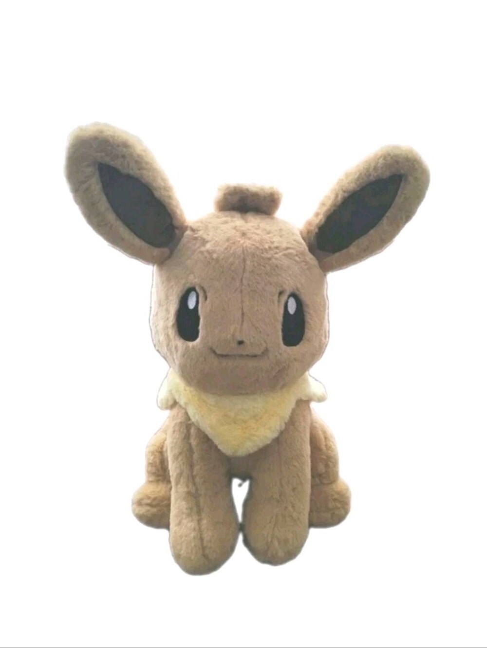 Eevee Stuffed Animal Brown Plush with Cream Collar - Soft Kids Toy